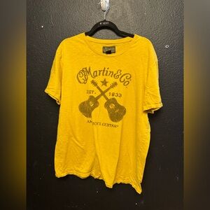 Lucky Brand Yellow Martin & Co Graphic Tee Size XL